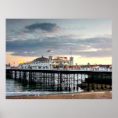 Brighton Pier Sunset Poster (Voorkant)