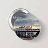 Brighton Pier Sunset Ronde Button 5,7 Cm (Voorkant /achterkant)