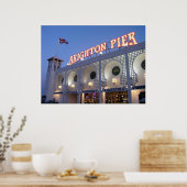 Brighton Pier, Sussex, Verenigd Koninkrijk Poster (Keuken)