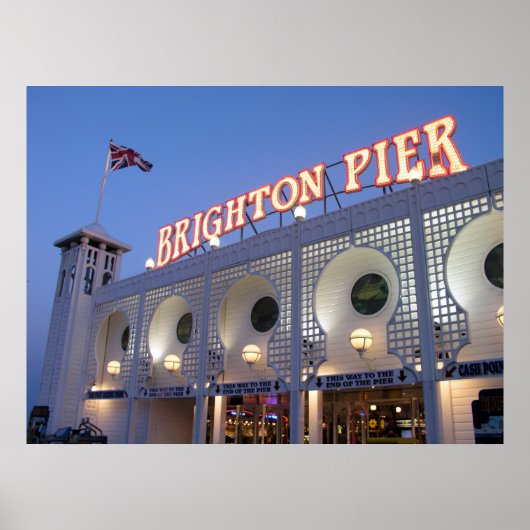 Brighton Pier, Sussex, Verenigd Koninkrijk Poster (Voorkant)