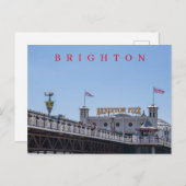 Brighton Pier uitzicht briefkaart (Voorkant / Achterkant)