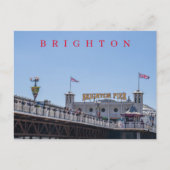 Brighton Pier uitzicht briefkaart (Voorkant)