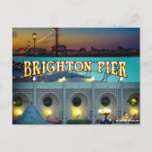 Brighton Pier UK Two Photos Briefkaart (Voorkant)