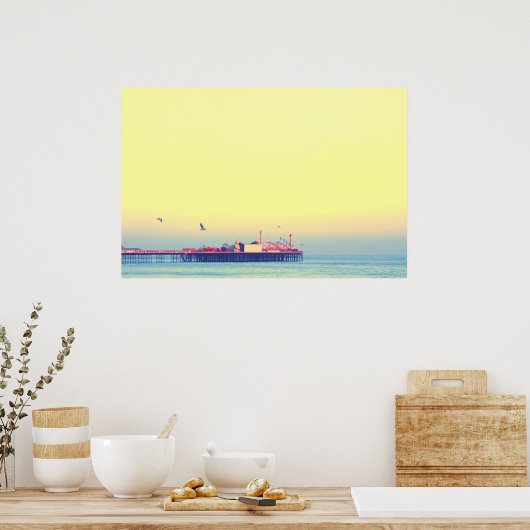Brighton pier, Verenigd Koninkrijk Poster (Keuken)