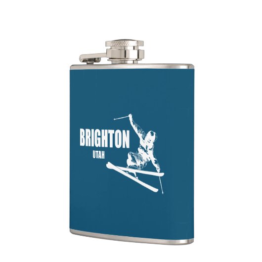 Brighton Resort Utah Skier Heupfles (Links)