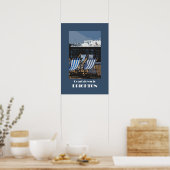 Brighton retro-stijl poster uit de jaren 20 (Keuken)