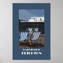 Brighton retro-stijl poster uit de jaren 20