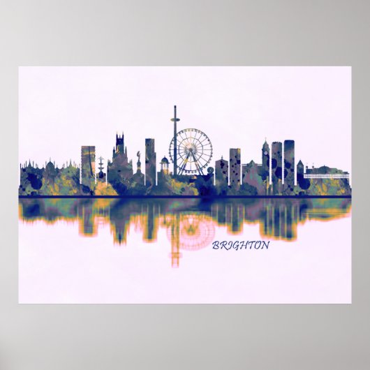 Brighton Skyline Poster (Voorkant)