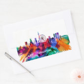 Brighton Skyline Rechthoekige Sticker (Envelop)