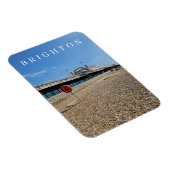 Brighton strand en pier uitzicht koelkastmagneet magneet (Rechterzijde)