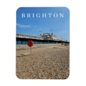 Brighton strand en pier uitzicht koelkastmagneet magneet (Verticaal)