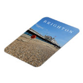 Brighton strand en pier uitzicht koelkastmagneet magneet (Linkerzijde)