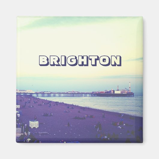 Brighton strand en pier, Verenigd Koninkrijk Magneet (Voorkant)
