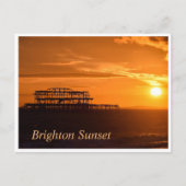 Brighton Sunset Briefkaart (Voorkant)