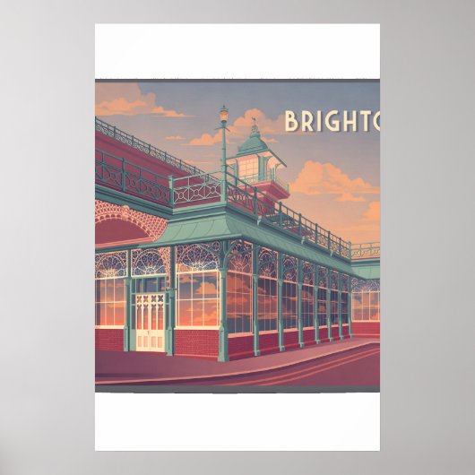 Brighton Travel Poster (Voorkant)