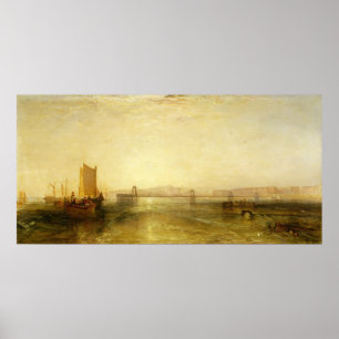Brighton uit het Zee, c.1829 Poster