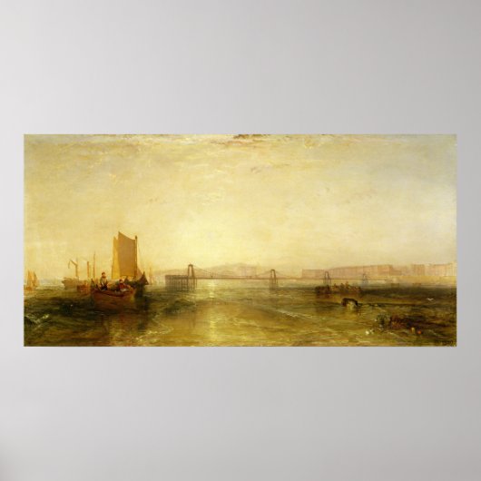 Brighton uit het Zee, c.1829 Poster (Voorkant)