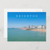 Brighton uitzicht briefkaart (Voorkant / Achterkant)