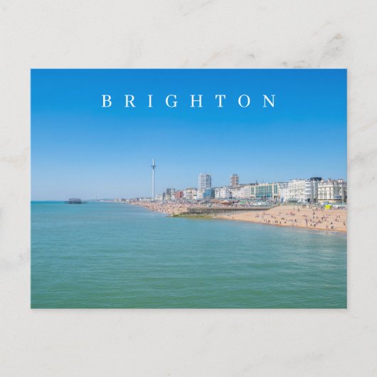 Brighton uitzicht briefkaart (Voorkant)