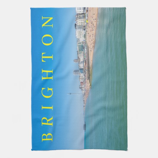 Brighton uitzicht theedoeken (Verticaal)