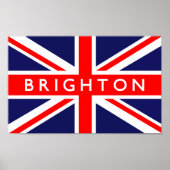 Brighton UK Flag Poster (Voorkant)