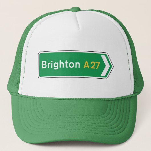 Brighton, UK Road Sign Trucker Pet (Voorkant)