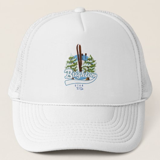 Brighton Utah ski logo Trucker Pet (Voorkant)