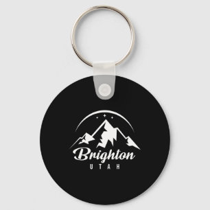 Brighton Utah Ski Resort Skiën Snowboarding Sleutelhanger