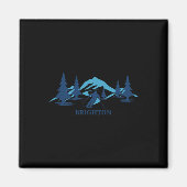 Brighton Utah Ski Resort Skiing Skier  Magneet (Voorkant)