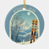 Brighton Utah ski vacation souvenir  Keramisch Ornament (Voorkant)