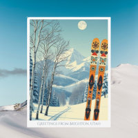 Brighton Utah skigebied Briefkaart
