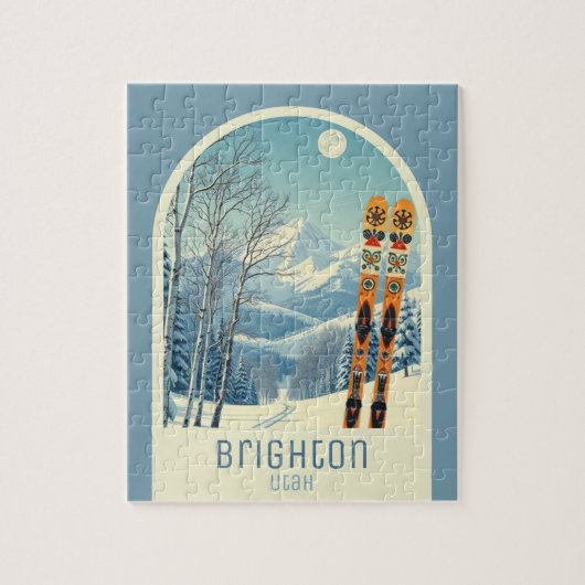Brighton Utah skioord vakantie spel Legpuzzel (Verticaal)