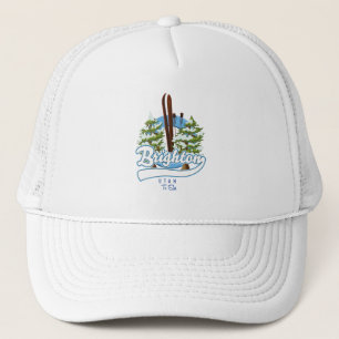 Brighton Utah to ski logo Trucker Pet