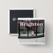 Brighton - Verbazingwekkend! Vierkante Button 5,1 Cm (Voorkant /achterkant)