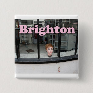 Brighton - Verbazingwekkend! Vierkante Button 5,1 Cm