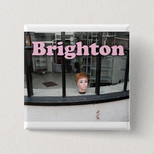 Brighton - Verbazingwekkend! Vierkante Button 5,1 Cm (Voorkant)