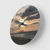 Brighton West Pier Sunrise Foto Ronde Klok (Hoek)