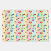 Brights Mix wikkelpapier set Inpakpapier Vel (Voorkant 2)