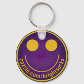Brightsocks Purpleface Logo Sleutelhanger (Achterkant)