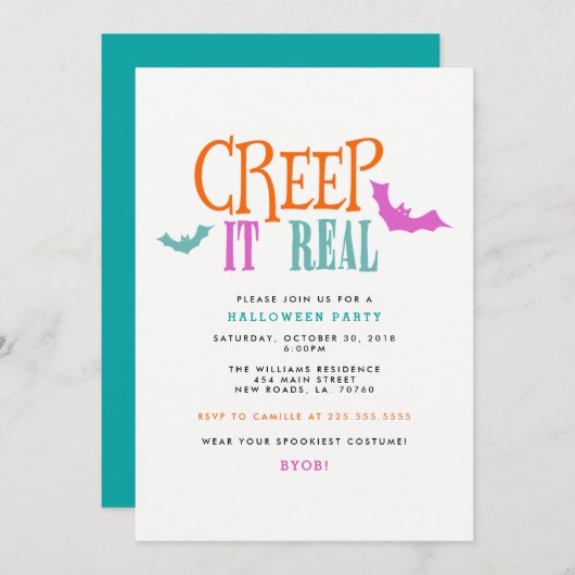 BrightStor ARCserve Real Halloween Party Invitatio Kaart (Voorkant / Achterkant)