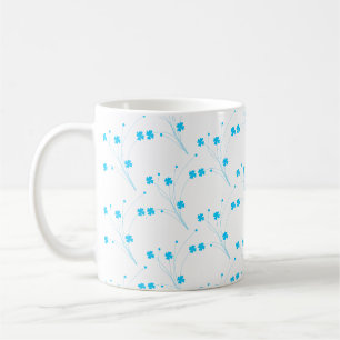 BrightStor Blue Flowers, Small Floral Print Koffiemok