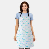 BrightStor Blue Flowers, Small Floral Print Schort (Gedragen)