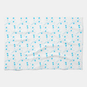 BrightStor Blue Flowers, Small Floral Print Theedoek (Horizontaal)