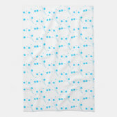 BrightStor Blue Flowers, Small Floral Print Theedoek (Verticaal)