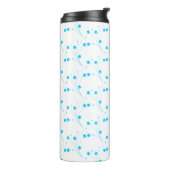 BrightStor Blue Flowers, Small Floral Print Thermosbeker (Gedraaid links)