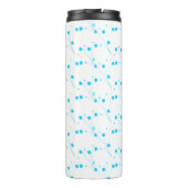 BrightStor Blue Flowers, Small Floral Print Thermosbeker (Achterkant)