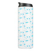BrightStor Blue Flowers, Small Floral Print Thermosbeker (Geroteerd rechts)