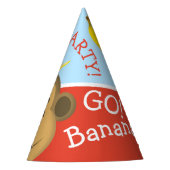 BrightStor Colorful Go Bananas apen Feesthoedjes (Voorkant)