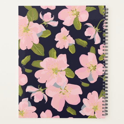 BrightStor Floral Pattern Yarly Planner (Achterkant)