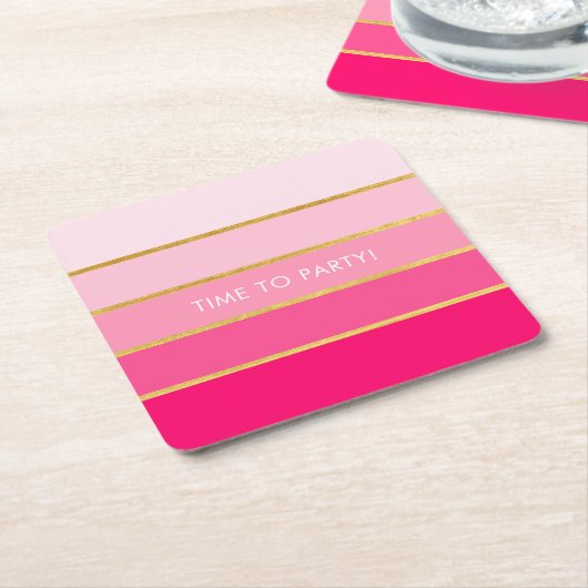  BrightStor & Gold Stripe Kartonnen Onderzetters (Schuin)